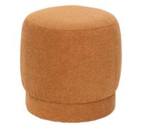 Atmosphera Pouf rond bouclette - Ambre