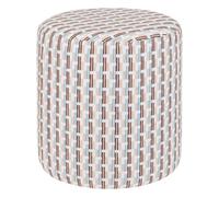 Atmosphera Pouf rond chenille - Beige