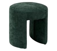 Atmosphera Pouf rond en tissu - Vert