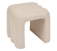 Atmosphera Pouf tissu 3 arches - Terracotta