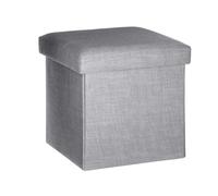 Atmosphera Pouf Tomaz - Gris clair