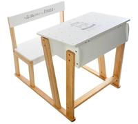 Atmosphera Pupitre d'Écriture Enfant avec Banc, Bureau Écolier pour Chambre d'Enfant