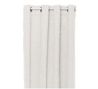 Atmosphera Rideau SOANA effet bouclette isolant et occultant 140 x 260 cm Ivoire