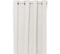 Atmosphera Rideau SOANA effet bouclette isolant et occultant 140 x 260 cm Ivoire