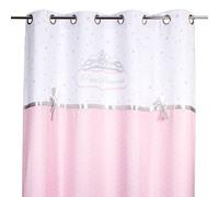 Rideau enfant ""Princesse ruban"" rose 140x260cm - Atmosphera Créateur d'intérieur