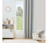 Atmosphera - Rideau occultant Enfant Billie 140x260cm Motif Damier Gris et Vert