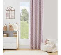 Atmosphera - Rideau occultant Enfant Billie 140x260cm Rose Motif Coeurs