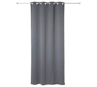 Atmosphera Rideaux à Oeillets occultant - Prêt à Poser - Gris Fonce - 135 x 240 cm - Lot de 2