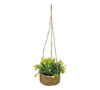 Atmosphera - Rosier Artificielle Suspendue Musa 42 cm - Jaune