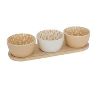 Atmosphera - Service apéritif leopardi 4 pièce(s) l30xp10xh6cm