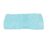 Atmosphera - Serviette invité Essentiel - Coton 450 GR/m² - Bleu Aqua 30x50 cm