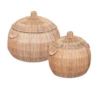 Atmosphera Créateur d'intérieur - Lot de 2 Paniers "Tropique Australe" 54cm Beige Beige G