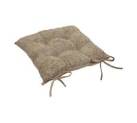 Galette de chaise Soana bouclette beige lin 38x38cm - Atmosphera Créateur d'intérieur