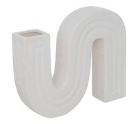 Atmosphera - Soliflore en céramique H24,8cm Blanc