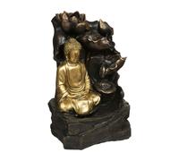 Atmosphera Fontaine Kalyani – résine dorée – H39-5 cm