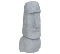 Atmosphera - Statue déco extérieure moaï h.82cm magnésie Gris