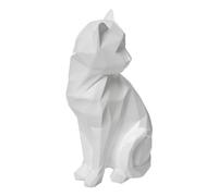 Atmosphera - Statuette Chat - résine - Blanc - H20 cm