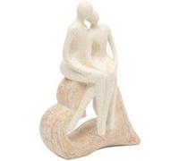 Atmosphera Statuette Couple Deniz Polyésine 25cm Beige Beige G