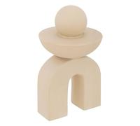 Atmosphera - Statuette Décorative Wavy Bliss - Beige - H 18.5 cm - Céramique, Formes Organiques - pour Salon, Bureau, Bibliothèque