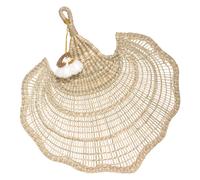 Créateur d'intérieur - Décoration Murale Eventail "Wonderfly" 58cm Beige
