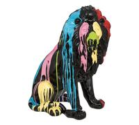 Atmosphera - Statuette Lion - Noir - 46x60 cm