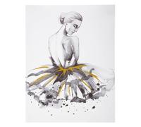 Atmosphera - Sticker Danseuse - 30x40 cm - Doré