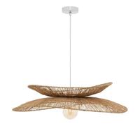 Atmosphera Suspension Alara jute tressé beige D. 69,5 cm hauteur réglable, style bohème