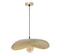 Atmosphera - Suspension Arlo - Abat-jour en Métal Doré D56cm - Ampoule Non Incluse E27 25W - Luminaire pour Salon, Cuisine, Bureau, Chambre