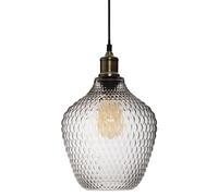 Atmosphera Suspension en verre - Gris fumé