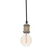 Atmosphera - Suspension Luminaire Filaire Métal, Style Rétro, Ø 5 cm, Câble 120 cm, Douille E27 - Pour Salon, Chambre, Plafonnier