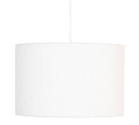 Atmosphera - Suspension Luminaire Tina Blanche Effet Bouclette, D 37 cm, Hauteur Réglable - Pour Salon, Chambre