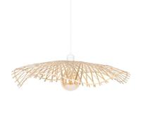Atmosphera – Suspension Tess – Abat-jour bambou D58 cm, E27 40W (ampoule non incluse) – Beige