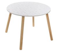 Atmosphera Table enfant Douceur blanche étoiles Ø 60 cm H 42,5 cm