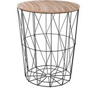 Table à café filaire Kumi - Diam. 47 cm - Noir
