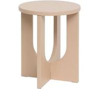 Atmosphera - Table d'Appoint Ronde Bloom Noisette Mat - D 40 x H 50,5 cm - pour Salon, Chambre, Bout de Canapé