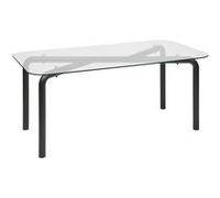 Atmosphera - Table à manger en verre pour 6 personnes HECATE - Noir - Hecate Noir