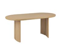 Atmosphera Table à manger ovale Naturel