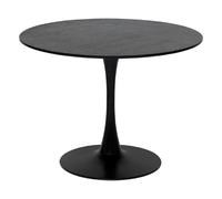 Atmosphera Table à manger ronde - Noir