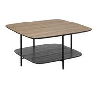 Table basse 1 étagère en bois HODIA - Noir