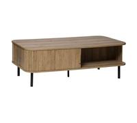 Table basse 2 portes en bois COLVA - Marron