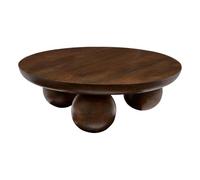 Table basse ronde ABEKAS en bois de manguier massif - Atmosphera Créateur d'intérieur