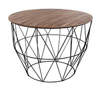 Atmosphera - Table Basse Atomic Noire D56 cm