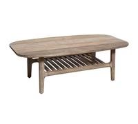 Atmosphera - Table Basse Banila en Bois d'Acacia, 120 x 70 cm, Double Plateau de Rangement - pour Salon, Style Bohème