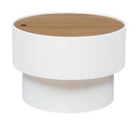 Atmosphera – Table basse coffre en bois ENOLA – Blanc
