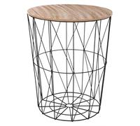 Atmosphera - Table d'appoint Kumi Noire D47 cm
