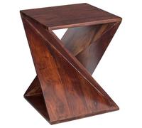 Table d'Appoint Totem Rikaya 45cm Marron
