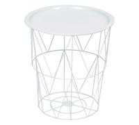 Atmosphera Table d'appoint ronde - Blanc