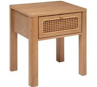 Table de chevet 1 tiroir en bois TIRIA - Marron