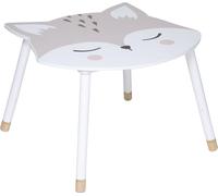 Atmosphera | Tables pour enfants - Fox - MDF - Bois naturel - Avec un adorable motif de renard - Idéal pour les jeux créatifs