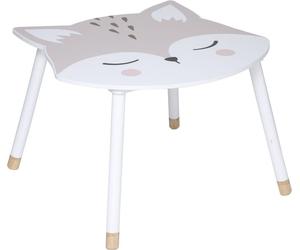 Atmosphera | Tables pour enfants - Fox - MDF - Bois naturel - Avec un adorable motif de renard - Idéal pour les jeux créatifs